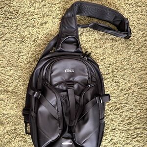 Black Backpack with Multiple Compartments